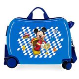 Disney, blauw, 50x38x20 cms, mickey kinderkoffer