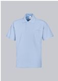 BP Poloshirt voor dames en heren 1612-181 Katoen Korte mouw Hellblau M