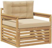 vidaXL Tuinbank Polyester Wit