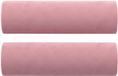 vidaXL Coussins décoratifs 2 pièces Rose Velours 15x50 cm