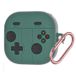 Samsung Galaxy Buds 4/4 Pro Étui en silicone manette de jeu rétro avec mousqueton - Vert