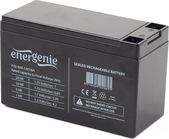 EnerGenie BAT-12V7AH - Batterij 12V 7AH