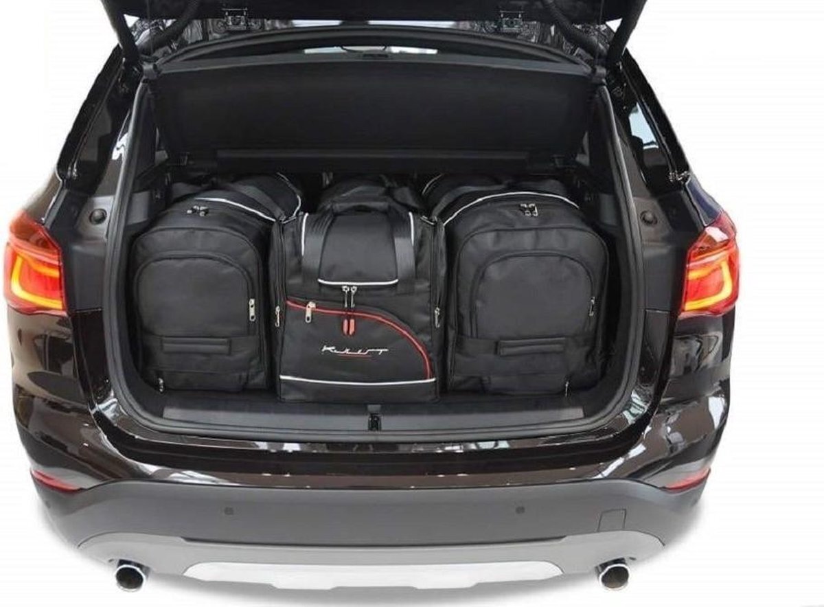 mijnautoreistassen.nl BMW X1 2015+ 4-delig Reistassen Op Maat Auto Interieur Kofferbak Organizer Accessoires