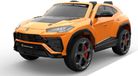 Lamborghini Voiture électrique pour enfants "Lamborghini Urus ST-X" - sous licence - batterie 12V, 4 moteurs - télécommande 2,4 GHz, MP3, siège en cuir + EVA - Orange
