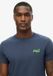 Superdry Organic Cotton Essential Logo T-shirt Heren S Lauren Navy/Fluro Lime