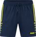Jako Allround Short Dames - Fluogeel / Marine | Maat: 44