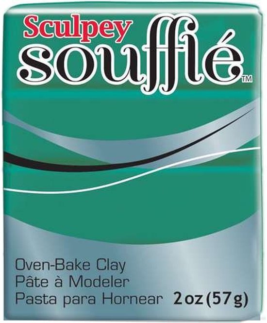 Sculpey SU 6323 48 g Afzonderlijke Soufflé Clay Bar, Jade