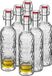 Alessandro Beugelfles/weckfles - 12x - glas - transparant - luchtdicht - 1,1 liter