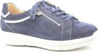 Ganter 209912 - Wijdte KL - Lage sneakers - Nubuck - Rubber - Donker blauw - Veters/Ritssluiting - Dames - Maat 39