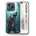 Cokitec Versterkte hoes voor Honor 400 Lite 5G Muziek Rock Haai