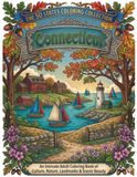 Connecticut Coloring Book for Adults and Teens