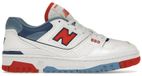 New Balance 550 Blanc Rouge Vrai Bleu Atlantique - EU 42.5