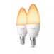 Philips Hue LED kaarslamp - E14 fitting - 2 stuks - aanpasbaar wit licht