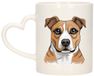 Bellatio Decorations Cadeau mok voor honden liefhebbers - Stafordshire Bull terrier - hartje - Cartoon