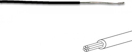 Velleman Montagedraad - Ø 1.4 Mm - 0.2 Mm² - Meeraderig - Zwart