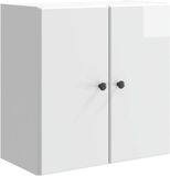 vidaXL Wandkast 59 x 31 x 60 cm Bewerkt hout Hoogglans Wit