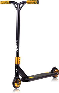 Lionelo Whizz Stunt Step - 110mm Wheels - 100KG - Black/Orange/Gold