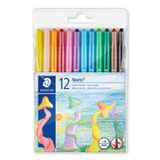 Staedtler Noris 221 - 12 Viltstiften - 12 Kleuren