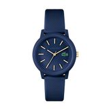 Lacoste analoog horloge voor heren Lacoste.12.12 collectie met zwarte siliconen/rubberen band - 2011444