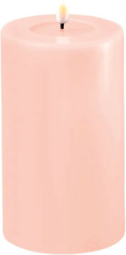 Deluxe Homeart LED Kaars Licht Roze 7.5 x 12.5 cm - Met Dimfunctie