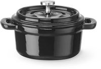 HENDI Braadpan - geëmailleerd Fonte - 130x100x48 mm - 0,27 litre - noir