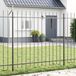 vidaXL WOERDEN Tuinhek - 8 stuks - 13,6 x 1,5 m - Poedergecoat staal - Grijs