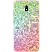 Xiaomi Redmi 8A mandala pastel bedrukt siliconen hoesje