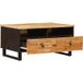 Table basse marron 80 x 54 x 40 cm bois de manguier massif