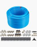 VEVOR Luchtcompressorleidingset 3/4" X 200ft HDPE/Aluminium Luchtleidingsysteem Blauw
