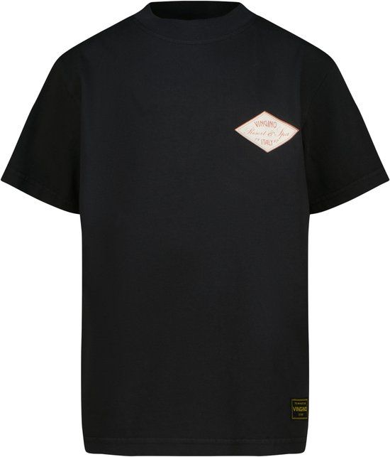 Vingino Heath Polo shirt Jongens Zwart Maat 140