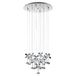 EGLO Pianopoli hangende plafondverlichting Flexibele montage Geïntegreerde led Chroom/Transparant