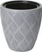 Form Plastic Plantenpot/bloempot Flow - kunststof - platinum grijs - D40 x H42 cm - met binnenpot - rond