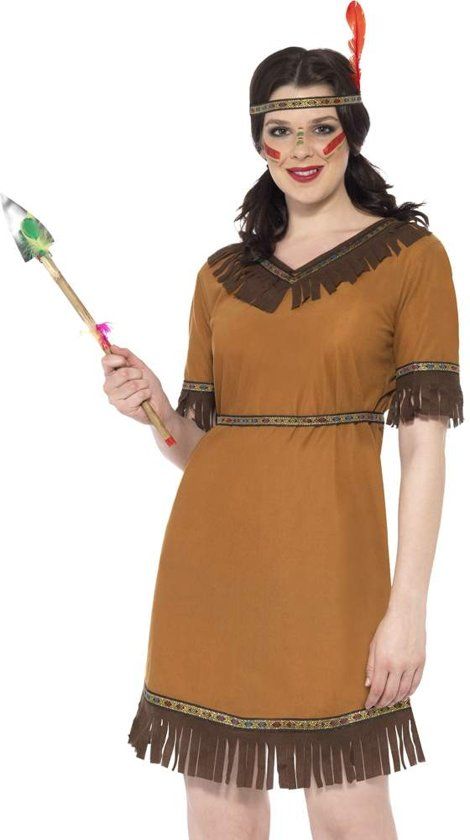 Smiffys Indianen pakje - Wild West verkleedkleding dames - Maat M - 40-42