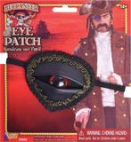 Bristol Novelty Unisex Adults Buccaneer Eye Patch With Eye (Black/Gold)