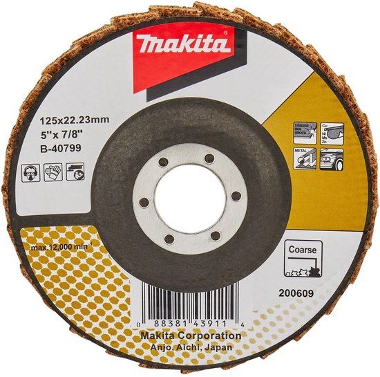 Makita Schuurschijf 125x22mm grof - B-40799