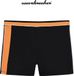 Merkloos / Sans marque Wavebreaker Zwemboxer Heren - Zwart/Oranje - Maat XL