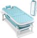 Non-branded Baignoire pliable XXL 149cm - Bleu