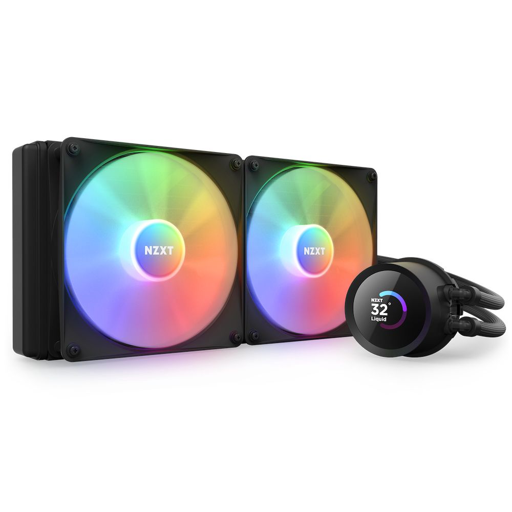 NZXT Kraken 280 RGB Processor Alles-in-één vloeistofkoeler 14 cm Zwart