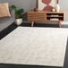 Safavieh Bohemian Indoor Hand Tufted Abstract Collection, ABT340, in Ivory / Charcoal, 60 X 91 cm