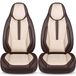 Bremer Sitzbezüge Bürstner Premium Camper stoelhoezen voor Campeo WDS8 in Bruin/Beige (2 losse stoelen)