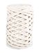 Rayher Braidy 42011104 gerecycled garen, gevlochten, 6 mm diameter, ivoor, 250 g bollen, lengte: ca. 27 m