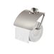 Geesa Opal Toiletrolhouder met klep RVS geborsteld