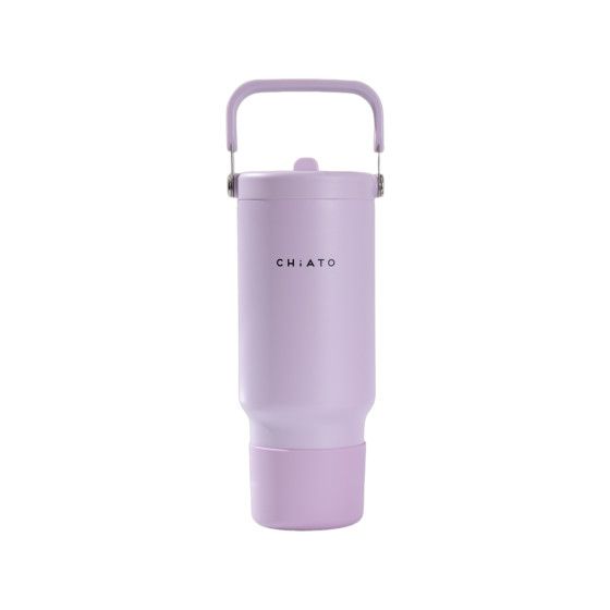 CHiATO Home freshSIP Soft Lavender geïsoleerde tumbler met een flipdeksel en rietje, 946 ml – Lavendel
