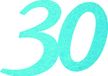 Petra's knutsel-News A-GEF3330-57 strooidecoratie, Fliz, turquoise, 18 x 12 x 3 cm