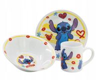 Kinderservies Stor Stitch Serie - Keramisch Serviesset - ALOHA - Kinderset 3-delig