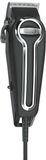 Wahl Elite Pro Corded Hair Clipper - Black/Silver - 20 Accessories - Self-Sharpening Blades