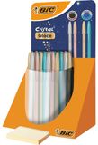 BIC Cristal Glacé Kugelschreiber, 0,32 mm, blau und schwarz, 40 Stück Display