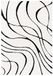 Safavieh Florida Shag Collectie SG471-1290 Abstracte Golf Getextureerd 1.2 "Dikke Ruimte Rug, 2' 3" x 5', Ivoor/Zwart
