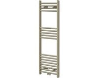 LuxeBath Handdoekradiator Sahara, recht, met aansluiting in het midden, 500 x 1200 mm, staal, beige