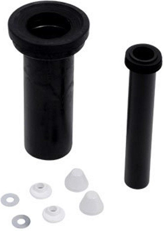 Plieger Sanit Wandclosetaansluiting - Complete Aansluitset - 30 cm - Zwart